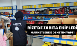 Rize'de Zabıta Ekipleri Marketlerde Denetim Gerçekleştirdi