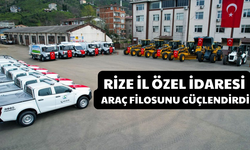 Rize İl Özel İdaresi 1,5 Yılda 36 Yeni Aracı Filosuna Kattı