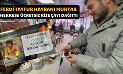 Ferdi Tayfur Hayranı Muhtar Herkese Ücretsiz Rize Çayı Dağıttı