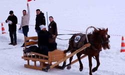 Erzurum’da Atlı Kızak Heyecanı