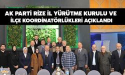 AK Parti Rize İl Yürütme Kurulu ve İlçe Koordinatörlükleri Açıklandı