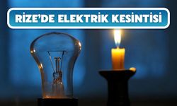 Rize’de Elektrik Kesintisi