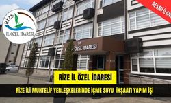 RİZE İLİ MUHTELİF YERLEŞKELERİNDE İÇME SUYU (İKİZDERE İLÇESİ ÇİFTEKÖPRÜ KÖYÜ) İNŞAATI YAPIM İŞİ