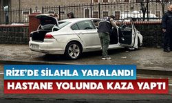 Silahla Yaralandı, Hastane Yolunda Kaza Yaptı