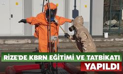 Rize'de KBRN Eğitimi ve Tatbikatı Yapıldı