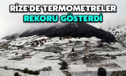 Rize'de Termometreler Rekoru Gösterdi