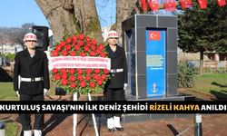 Kurtuluş Savaşı'nın İlk Deniz Şehidi Rizeli Kahya Anıldı