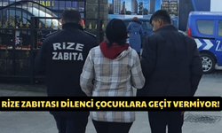 Rize Zabıtası Dilenci Çocuklara Geçit Vermiyor!