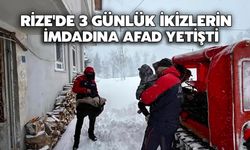 Rize'de 3 Günlük İkizlerin İmdadına AFAD Yetişti