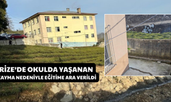 Rize’de Okulda Yaşanan Kayma Nedeniyle Eğitime Ara Verildi