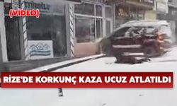 Rize'de Korkunç Kaza Ucuz Atlatıldı