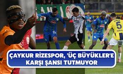 Çaykur Rizespor, 'Üç Büyükler' Karşısında Galibiyete Hasret