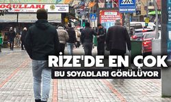 Rize'de En Çok Bu Soyadları Görülüyor