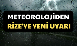 Rize İçin Meteorolojik Uyarı ve Hava Durumu