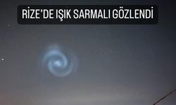 Rize’de Gökyüzünde Gizemli Işık!