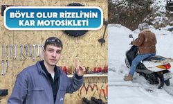 Böyle Olur Rizeli'nin Kar Motosikleti