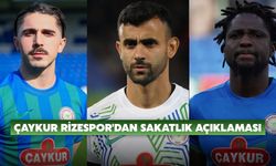 Çaykur Rizespor, Sakatlıklarla Mücadele Ediyor