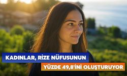 Kadınlar, Rize Nüfusunun Yüzde 49,8'ini Oluşturuyor