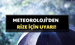 Rize İçin Meteorolojik Uyarı ve Hava Durumu