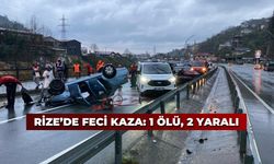 Rize’de Feci Kaza: 1 Ölü, 2 Yaralı