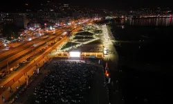 Rize'de Monaco - Fenerbahçe mücadelesi dev ekranda izlendi