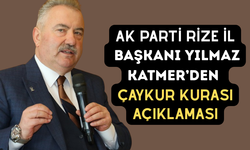 AK Parti Rize İl Başkanı Yılmaz Katmer’den ÇAYKUR Kurası Açıklaması