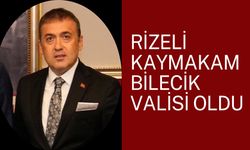 Rizeli Kaymakam Bilecik Valiliğine Atandı
