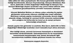 Rize'de rengi kırmızıya dönen derede inceleme