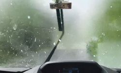 Artvin’de dolu yağışına silecekler yetişmedi