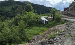 Karadeniz Ereğli’de  Kamyonet Şarampole Yuvarlandı