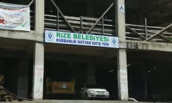 Rize Boğaz Mahallesi'nde Kurbanlık Satış Yeri Hizmette