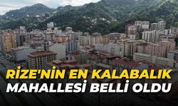 Rize'nin En Kalabalık Mahallesi Belli Oldu