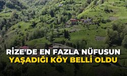 Rize'de En Fazla Nüfusu Yaşadığı Köy Belli Oldu