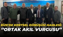 Rize'de Kentsel Dönüşüm Hamlesi: Ortak Akıl Vurgusu