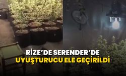 Rize'de Serendere Saklanan Uyuşturucular Ele Geçirildi