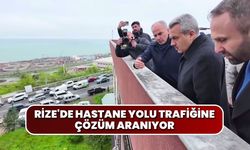 Rize'de Hastane Yolu Trafiğine Çözüm Aranıyor