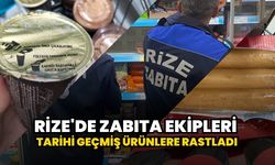 Rize'de Zabıta Ekipleri Tarihi Geçmiş Ürünlere Rastladı