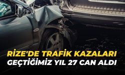 Rize'de Trafik Kazaları Geçtiğimiz Yıl 27 Can Aldı