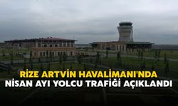 Rize - Artvin Havalimanı Nisan Ayında 77 Bin 895 Yolcuya Hizmet Verdi