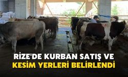 Rize'de Kurban Satış ve Kesim Yerleri Belirlendi