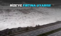 Meteoroloji'den Rize'ye Fırtına Uyarısı