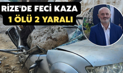 Rize'de Feci Kaza: Kamyonetin Üzerine Kaya Düştü, 1 Ölü, 2 Yaralı
