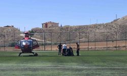 Kalp krizi geçiren hasta hava ambulansı ile Malatya’ya sevk edildi