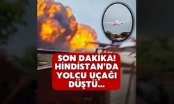 Hindistan’da yolcu uçağı düştü! Uçağın düşüş anı böyle kaydedildi...