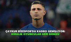 Çaykur Rizespor'da Kadro Genişliyor: Kiralık Oyuncular Geri Döndü