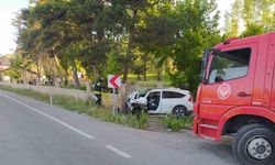 Bayburt’ta trafik kazası: 1 yaralı