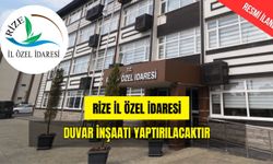 DUVAR İNŞAATI YAPTIRILACAKTIR