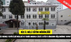 RİZE MERKEZ TEVFİK İLERİ MESLEKİ VE TEKNİK ANADOLU LİSESİ 3 ATÖLYE BİNASININ GÜÇLENDİRME YAPIM İŞİ