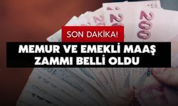 Son dakika: Memur ve emekli maaş zammı belli oldu