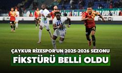 Çaykur Rizespor'un 2025-2026 Sezonu Fikstürü Belli Oldu